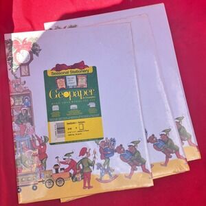 Geographics GeoSanta's Helpers Christmas‎ Stationery 3 Packs 75 Sheets 8.5x11
